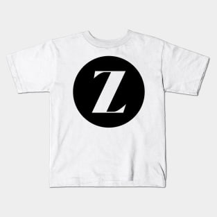 Z (Letter Initial Monogram) Kids T-Shirt